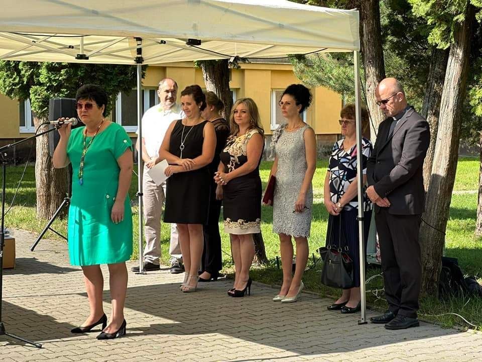 Erika Győrfiová v Základnej škole P. J. Šafárika